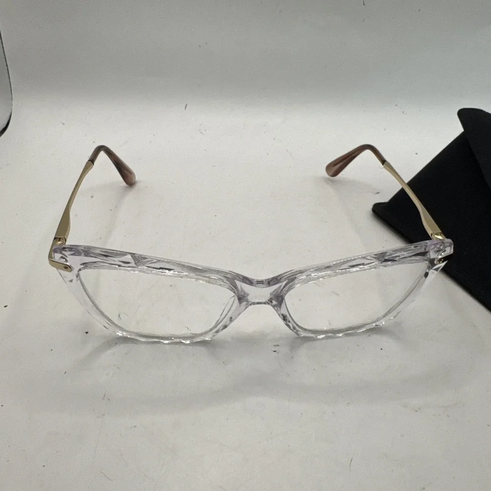 Dolce And Gabanna DG5025 3133 53-15-140 Clear Gold Eyeglasses 389H